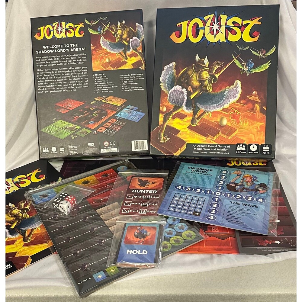 Joust Arcade Board Game of Momentum and Aviation (IDW) - Open/Unplayed